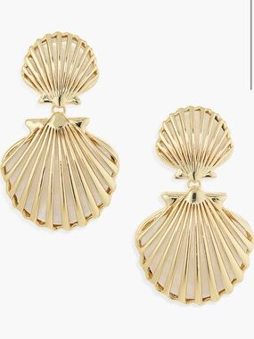 BaubleBar NEW Marni Seashell Drop Earrings